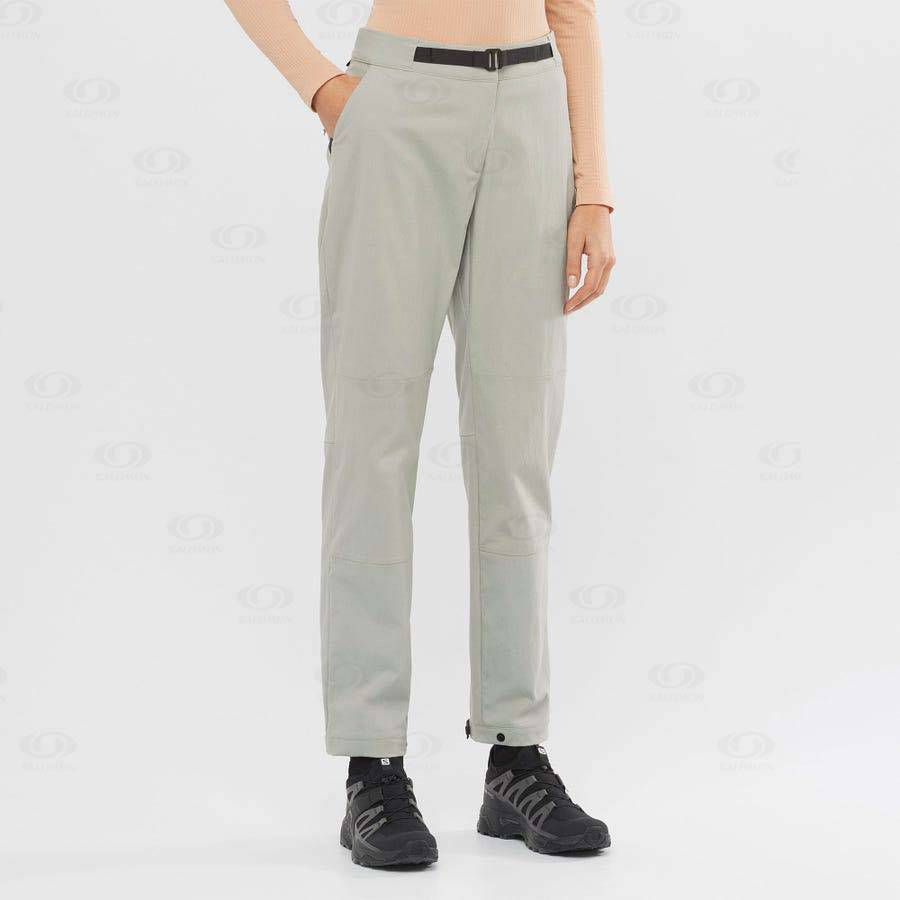 Beige Salomon OUTRACK Women's Pants | US-L2460