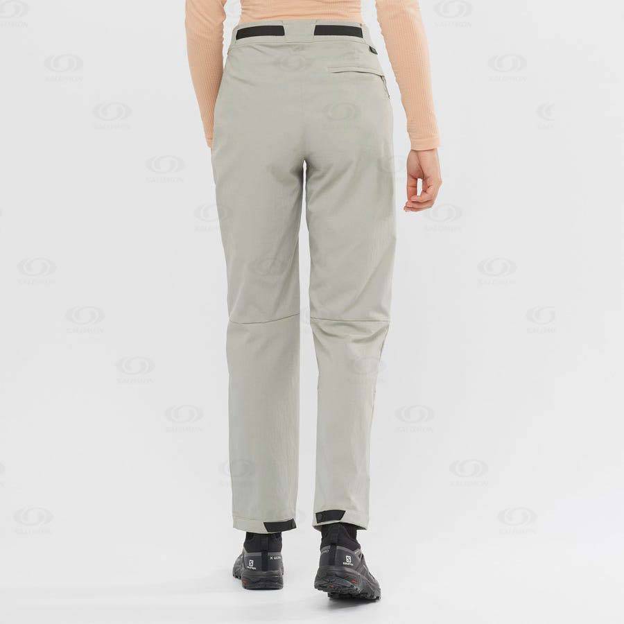 Beige Salomon OUTRACK Women's Pants | US-L2460