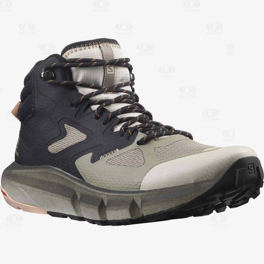 Beige Salomon PREDICT HIKE MID GORE-TEX Women's Waterproof Shoes | US-O1747