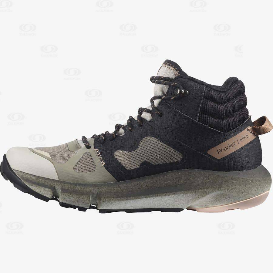 Beige Salomon PREDICT HIKE MID GORE-TEX Women's Waterproof Shoes | US-O1747