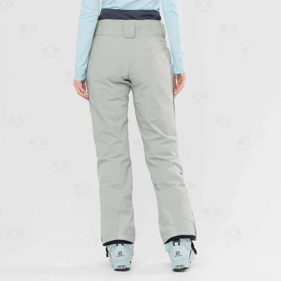 Beige Salomon PROOF LIGHT Women's Ski Pants | US-M1447