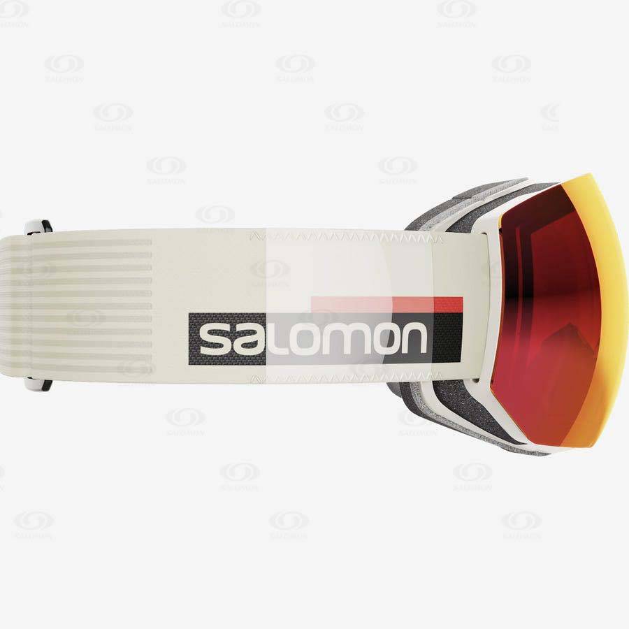 Beige Salomon RADIUM PRO SIGMA Men's Goggles | US-O2162