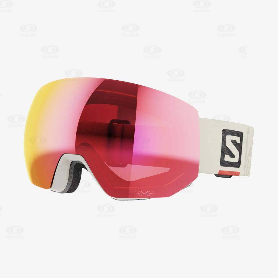 Beige Salomon RADIUM PRO SIGMA Women\'s Goggles | US-O2223