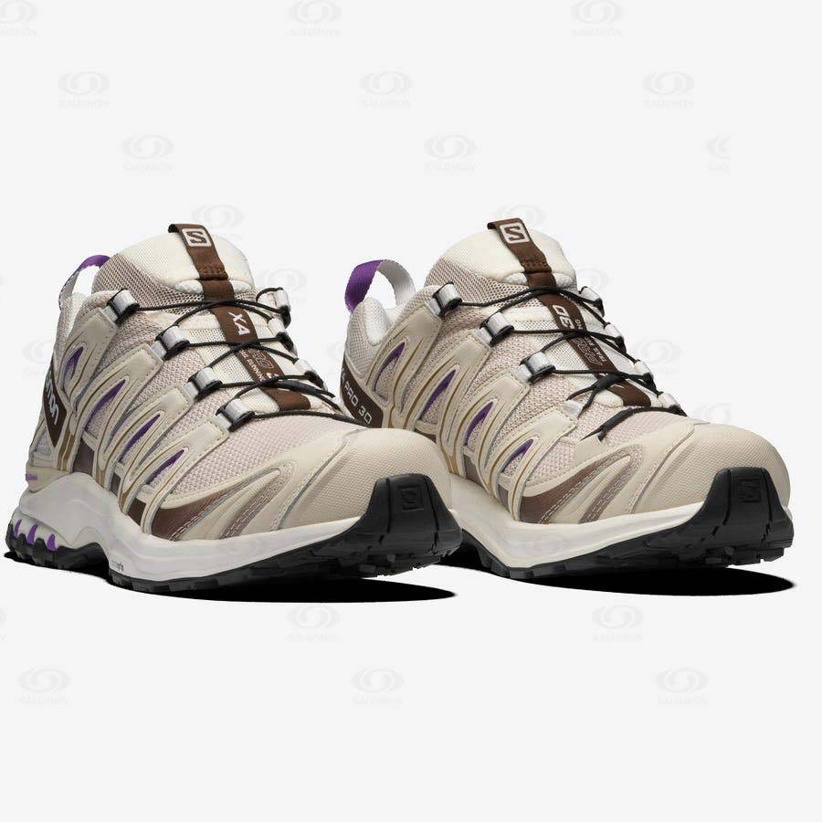 Beige Salomon XA PRO 3D Men's Sneakers | US-L1438