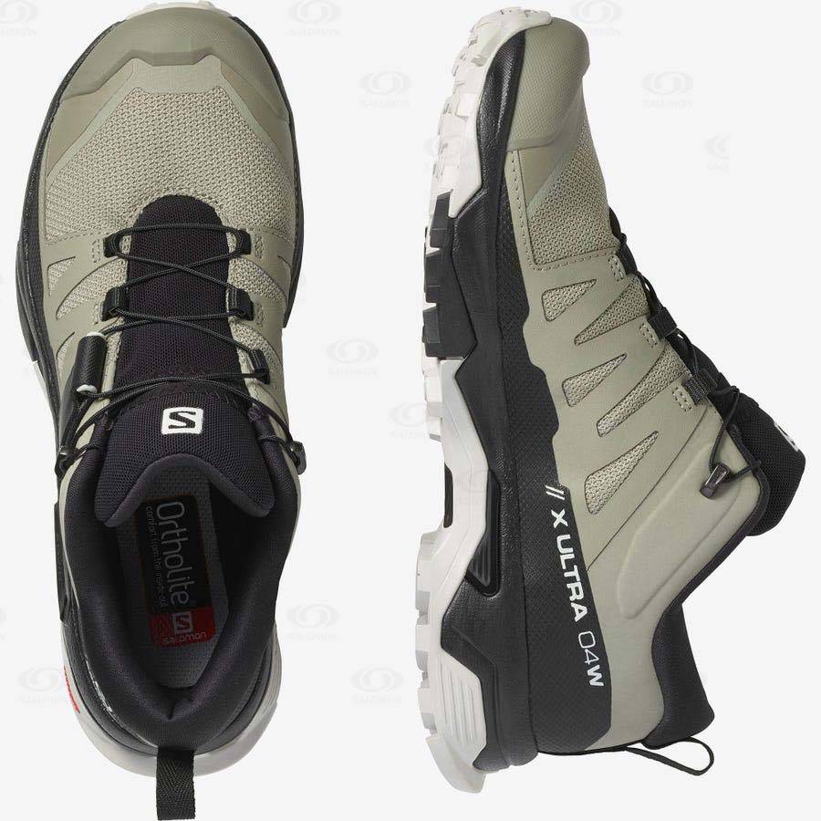 Beige Salomon X ULTRA 4 Women's Hiking Shoes | US-O1908