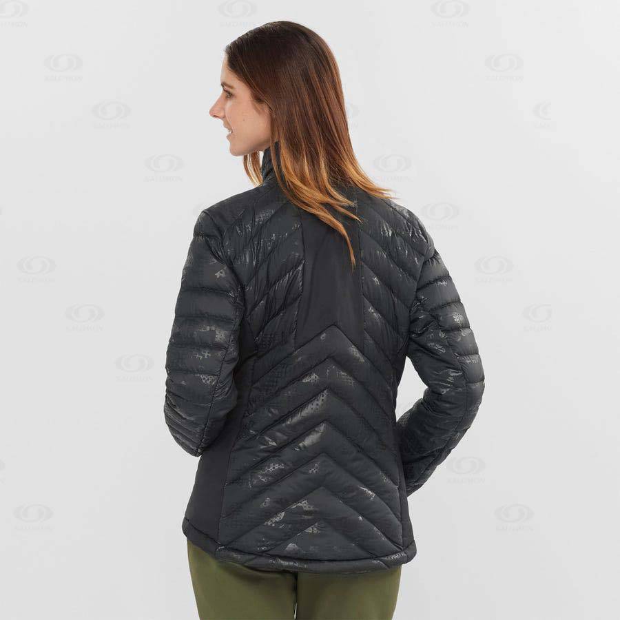 Black / Black Salomon ESSENTIAL XWARM DOWN Women's Insulated Jackets | US-N2380