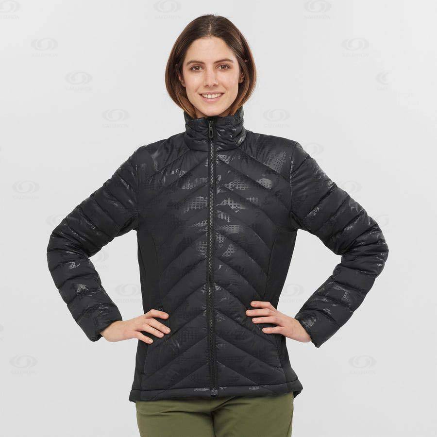 Black / Black Salomon ESSENTIAL XWARM DOWN Women's Insulated Jackets | US-N2380