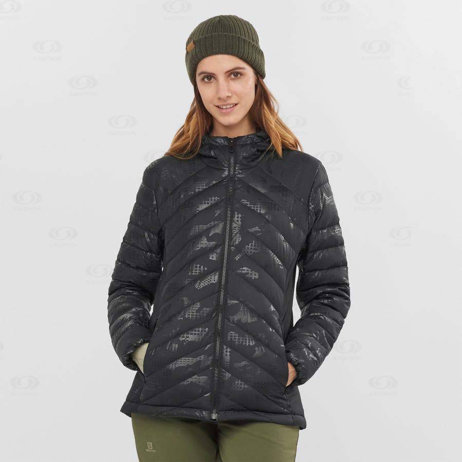 Black / Black Salomon ESSENTIAL XWARM DOWN Women's Insulated Jackets | US-S2052