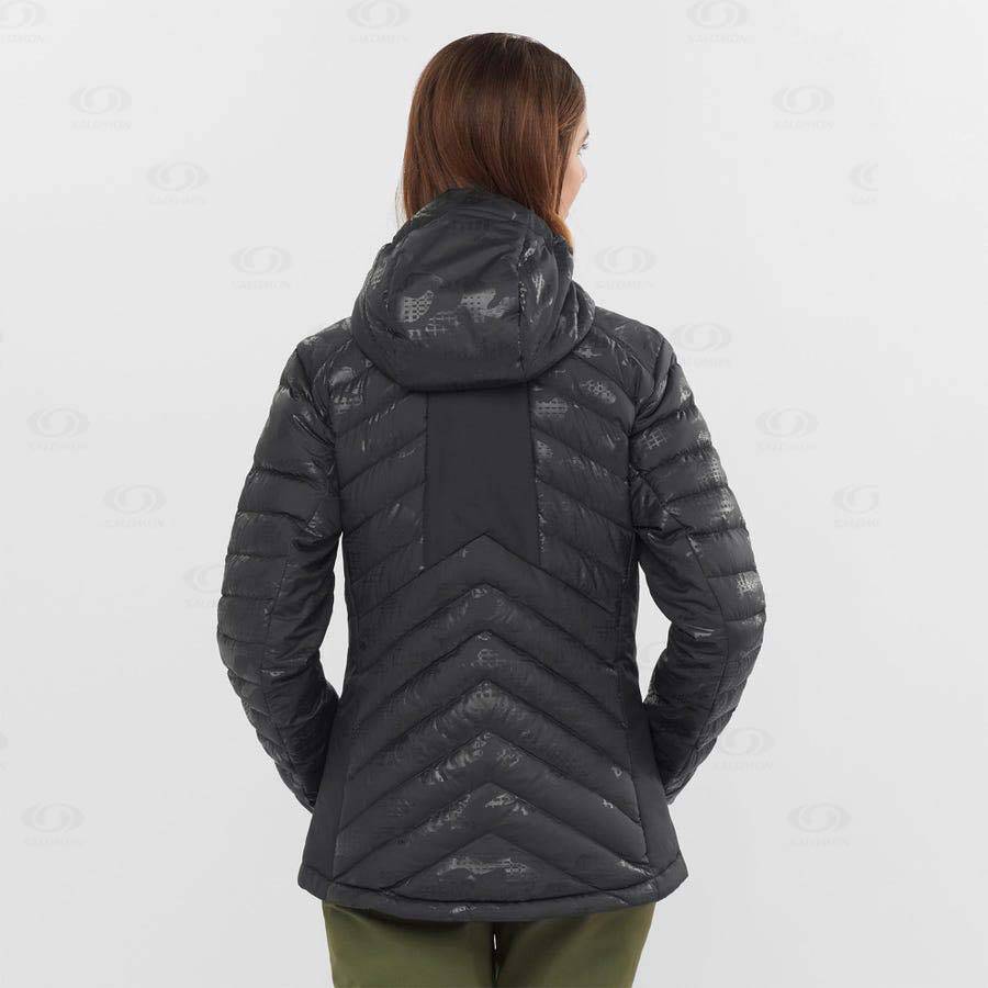 Black / Black Salomon ESSENTIAL XWARM DOWN Women's Insulated Jackets | US-S2052