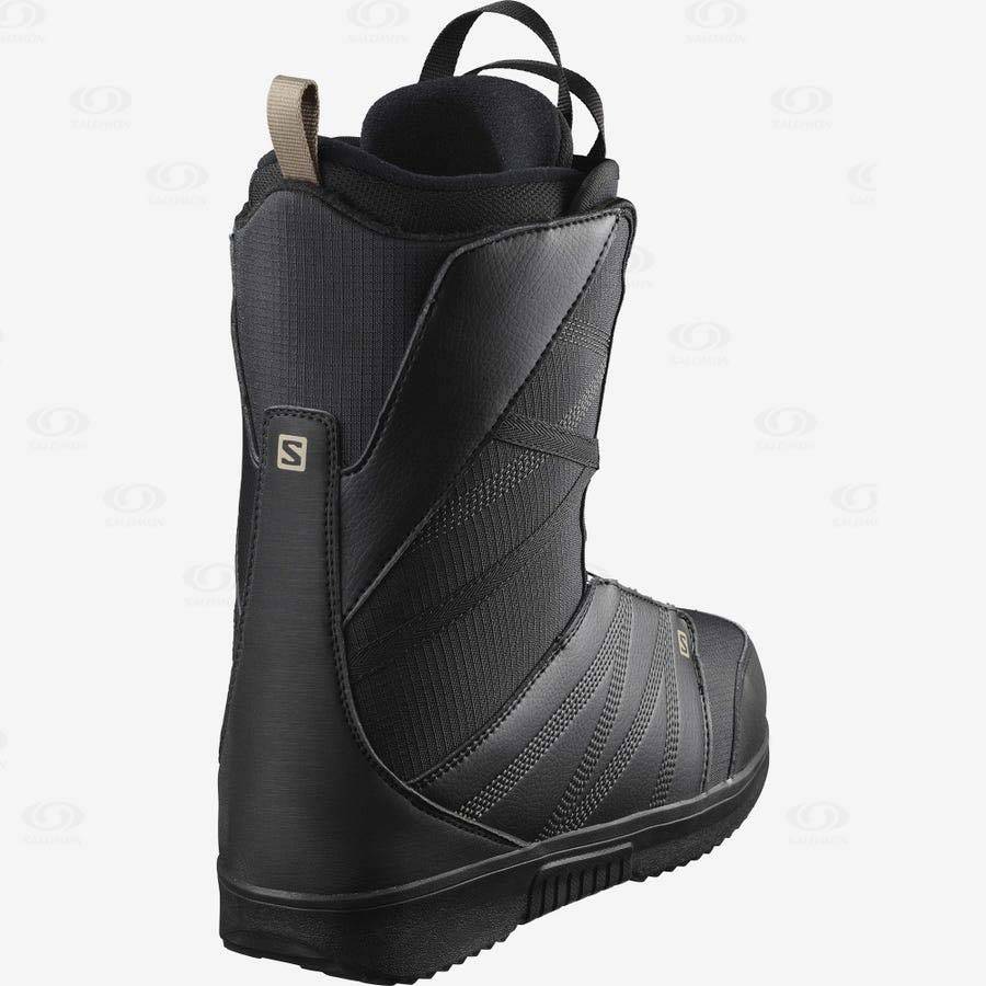 Black / Black Salomon TITAN BOA Men's Ski Boots | US-A1367