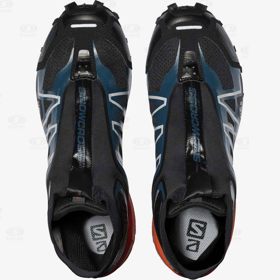 Black / Blue / Orange Salomon SNOWCROSS ADVANCED Men's Sneakers | US-M1251