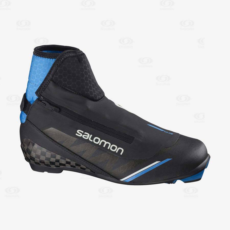 Black / Blue Salomon RC10 CARBON NOCTURNE PROLINK Women\'s Ski Boots | US-A2291