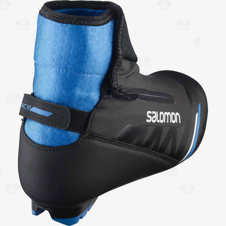 Black / Blue Salomon RC10 NOCTURNE PILOT Women's Ski Boots | US-N1029