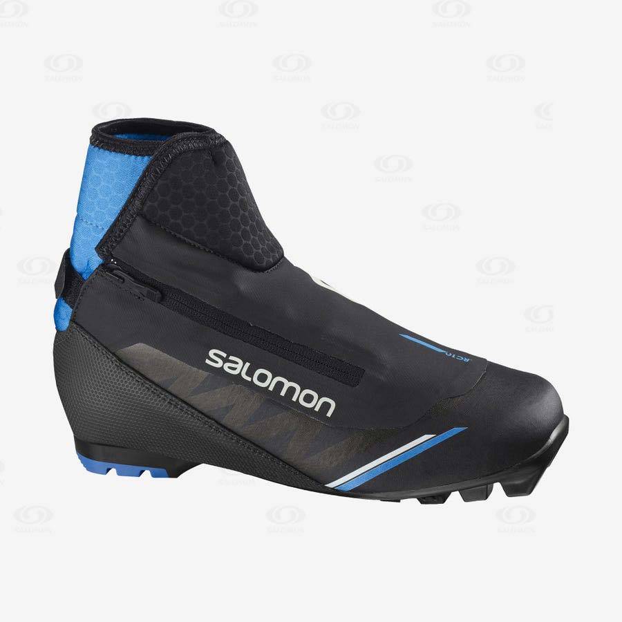 Black / Blue Salomon RC10 NOCTURNE PILOT Women\'s Ski Boots | US-N1029