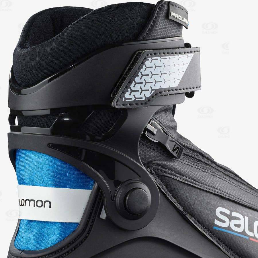 Black / Blue Salomon R/PROLINK Women's Ski Boots | US-S1338