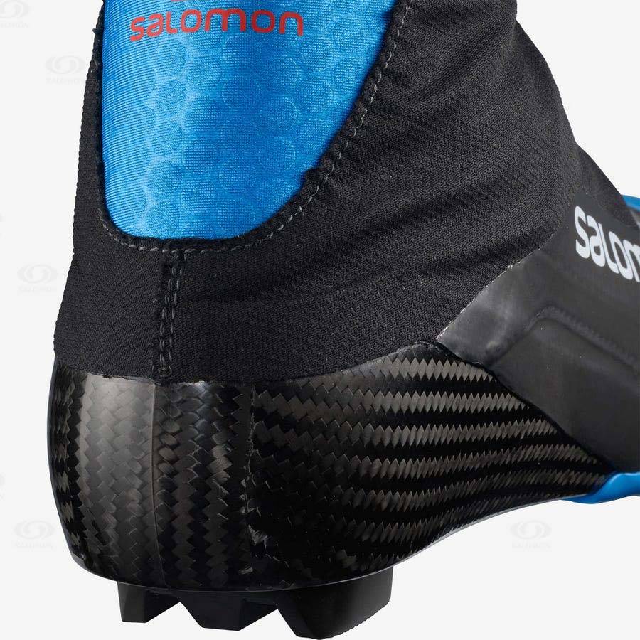 Black / Blue Salomon S/LAB CARBON CLASSIC PROLINK Women's Ski Boots | US-L1592