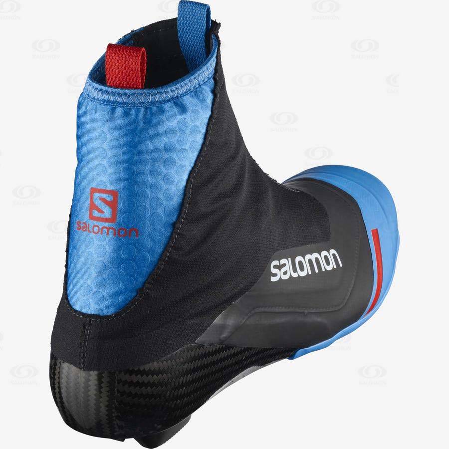 Black / Blue Salomon S/LAB CARBON CLASSIC PROLINK Men's Ski Boots | US-S1219