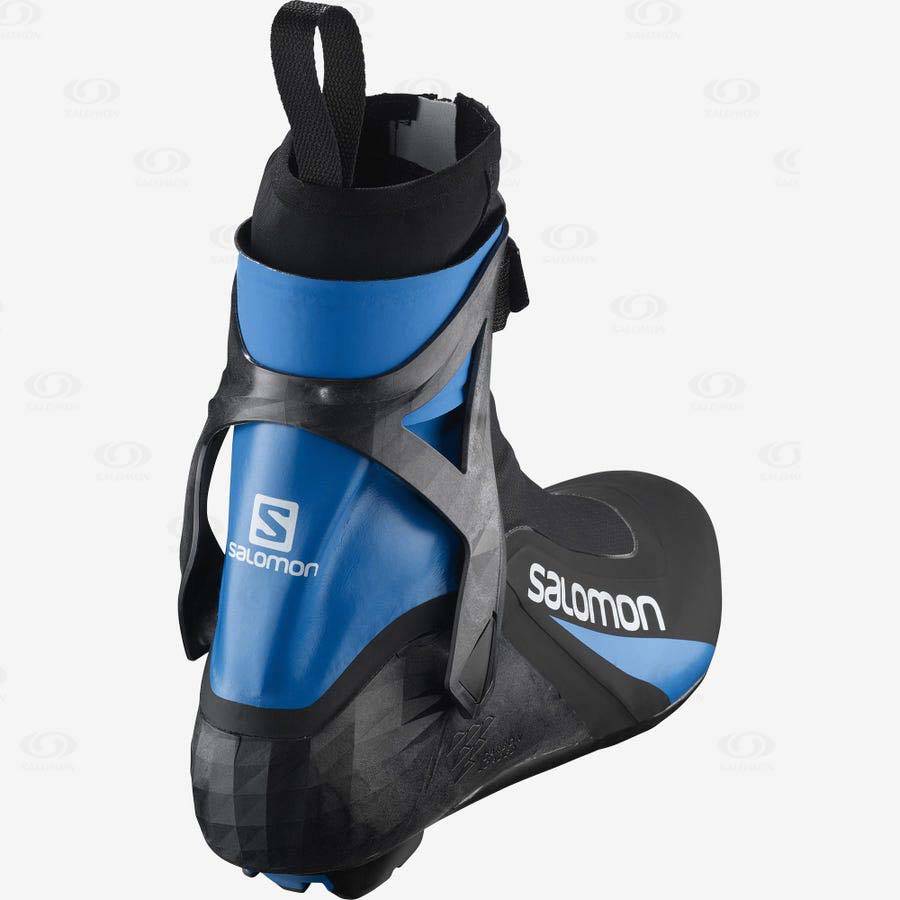 Black / Blue Salomon S/RACE CARBON SKATE PROLINK Women's Ski Boots | US-L1319