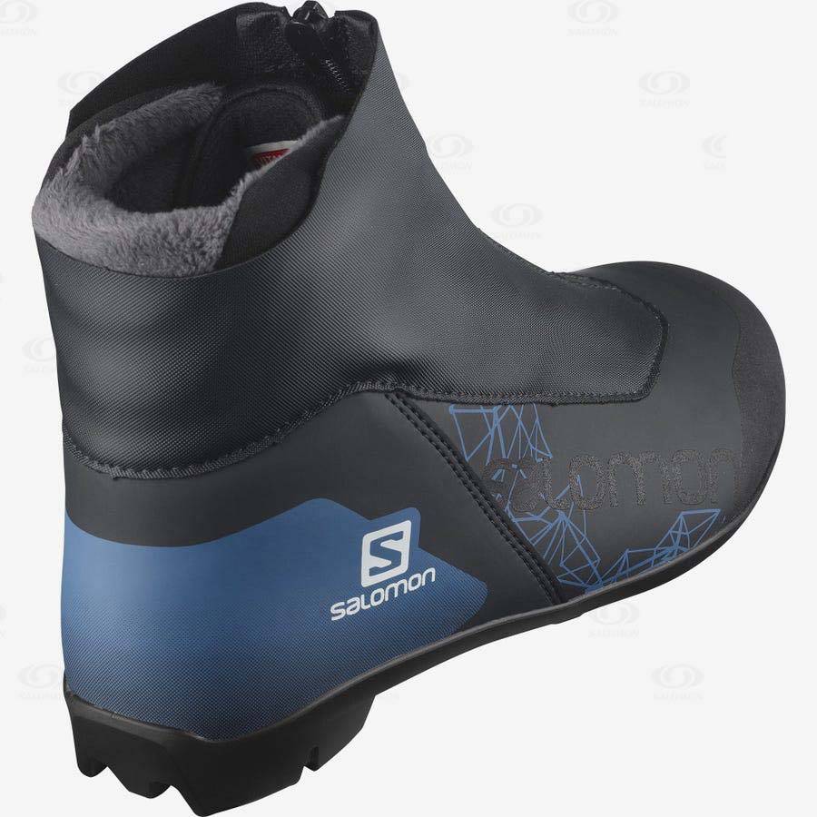 Black / Blue Salomon VITANE PROLINK Women's Waterproof Boots | US-M1846