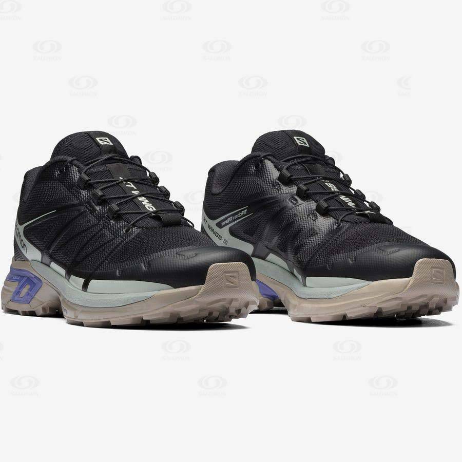 Black / Blue Salomon XT-WINGS 2 Men's Sneakers | US-O1665