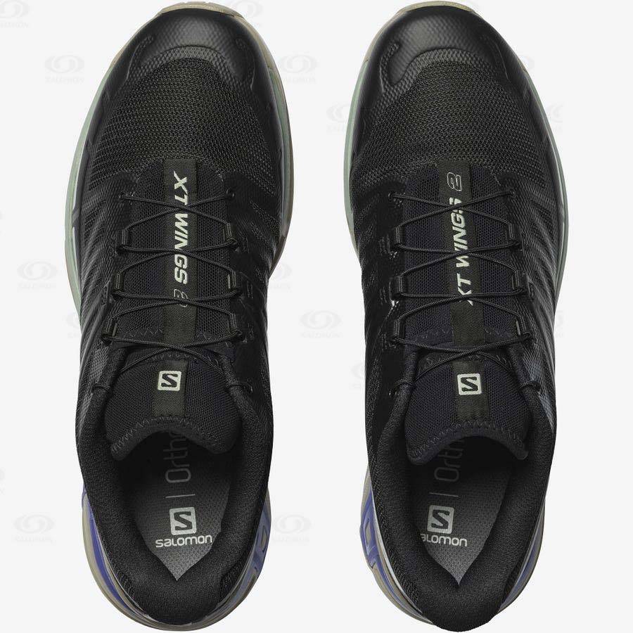 Black / Blue Salomon XT-WINGS 2 Men's Sneakers | US-O1665