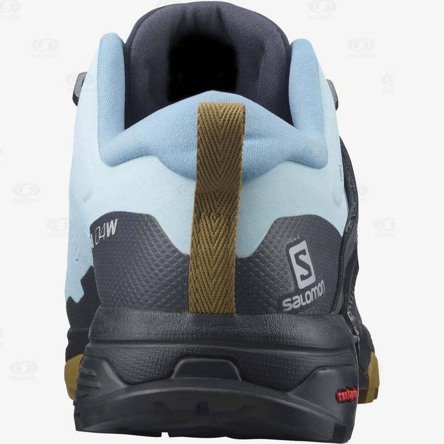 Black / Blue Salomon X ULTRA 4 GORE-TEX Women's Waterproof Shoes | US-N1498