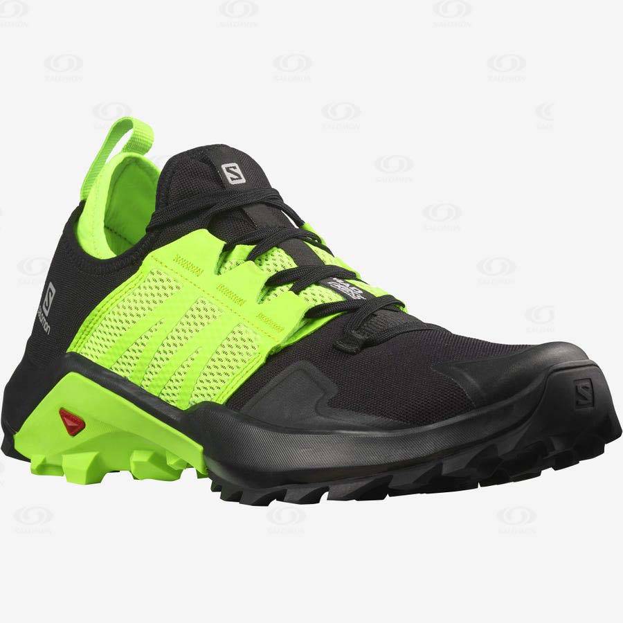 Black / Green Salomon MADCROSS Men's Trail Running Shoes | US-O1131