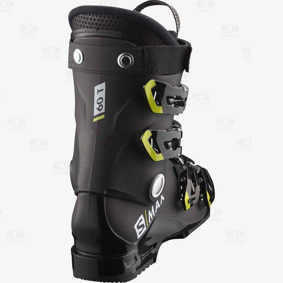 Black / Green Salomon S/MAX 60 RT kids Ski Boots | US-L1053