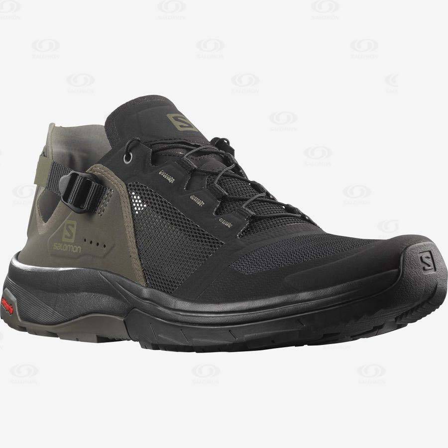 Black / Grey Salomon TECH AMPHIB 4 Men's Water Shoes | US-M1727