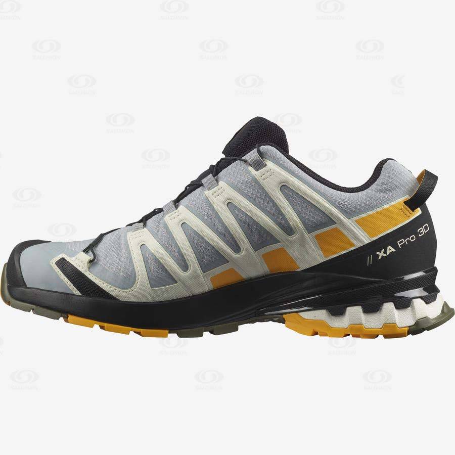 Black / Grey Salomon XA PRO 3D v8 GORE-TEX Men's Waterproof Shoes | US-A1080