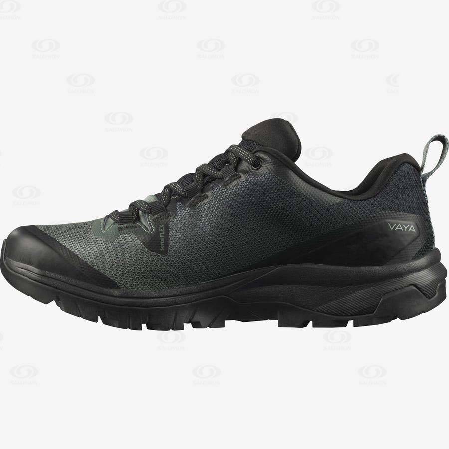 Black / Olive Salomon VAYA GORE-TEX Women's Hiking Shoes | US-L1683