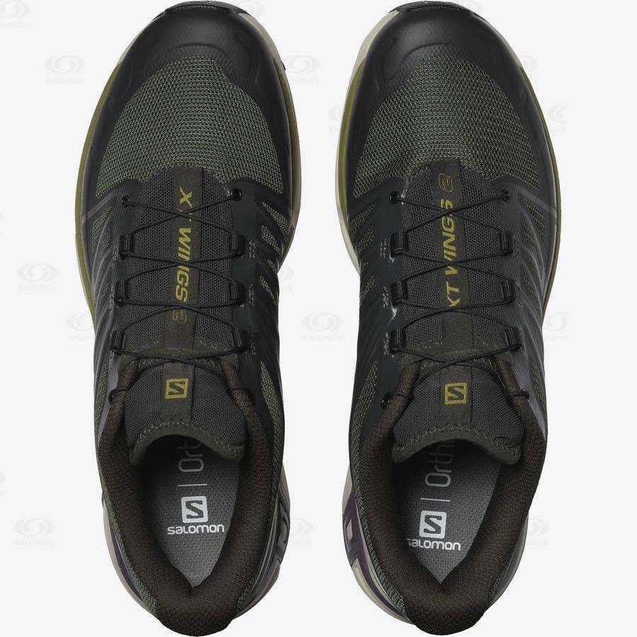 Black / Olive Salomon XT-WINGS 2 Men's Sneakers | US-A2088