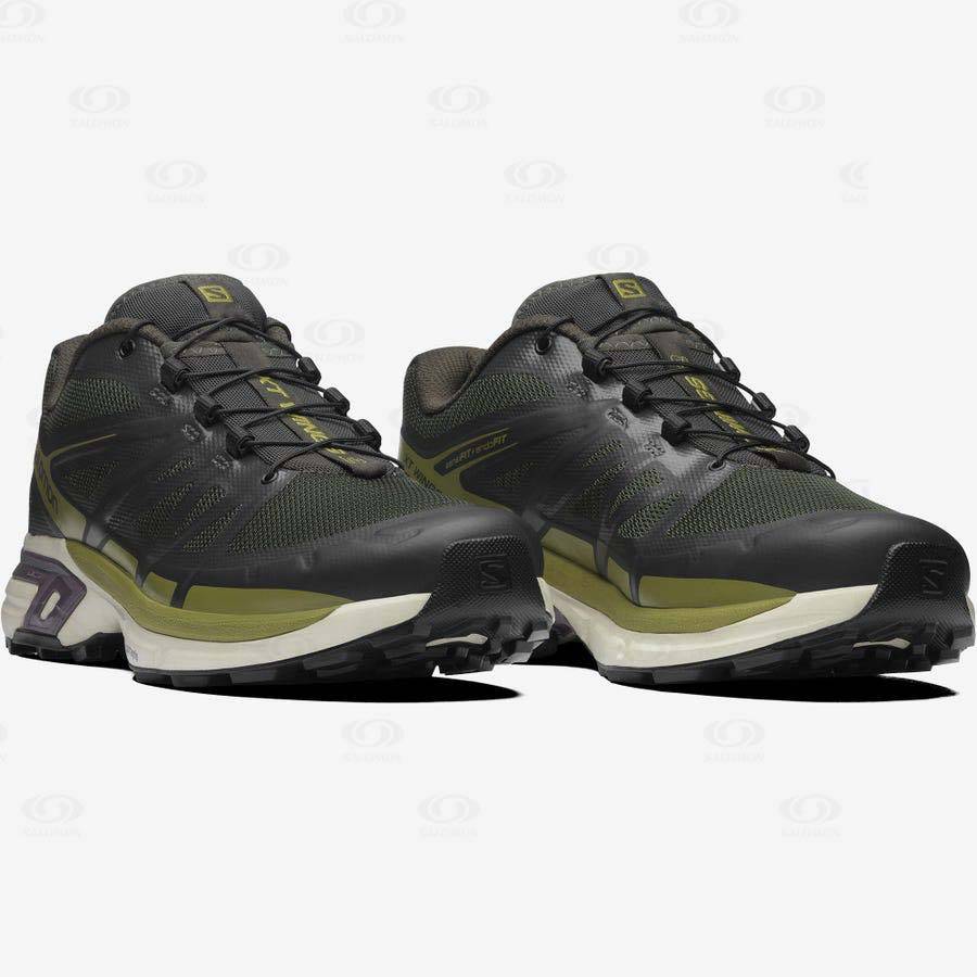 Black / Olive Salomon XT-WINGS 2 Men's Sneakers | US-A2088