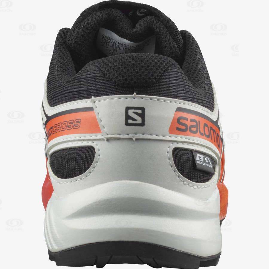 Black / Pink Salomon SPEEDCROSS CLIMASALOMON™ WATERPROOF kids Trail Running Shoes | US-A1108