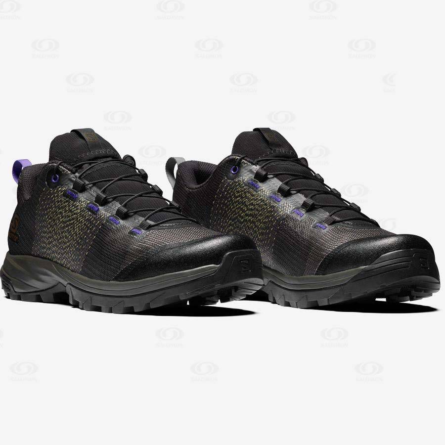 Black / Purple Salomon OUTPRO MATRYX FOR THE BROKEN ARM Men's Sneakers | US-O2456