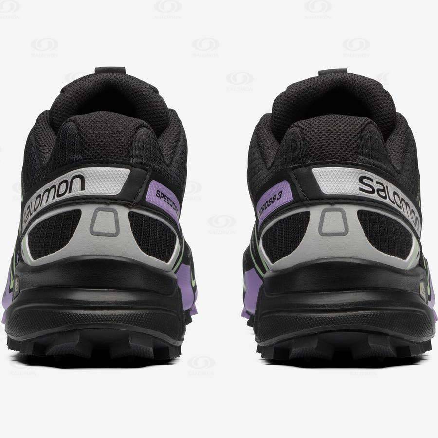 Black / Purple Salomon SPEEDCROSS 3 Women's Sneakers | US-S2430