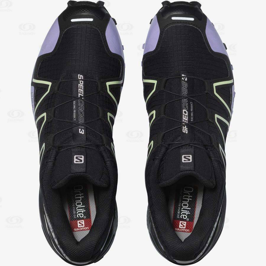 Black / Purple Salomon SPEEDCROSS 3 Women's Sneakers | US-S2430