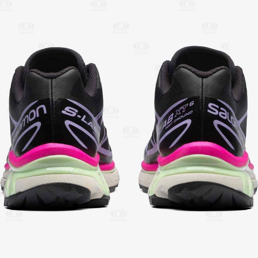 Black / Purple Salomon XT-6 Men's Sneakers | US-N1820