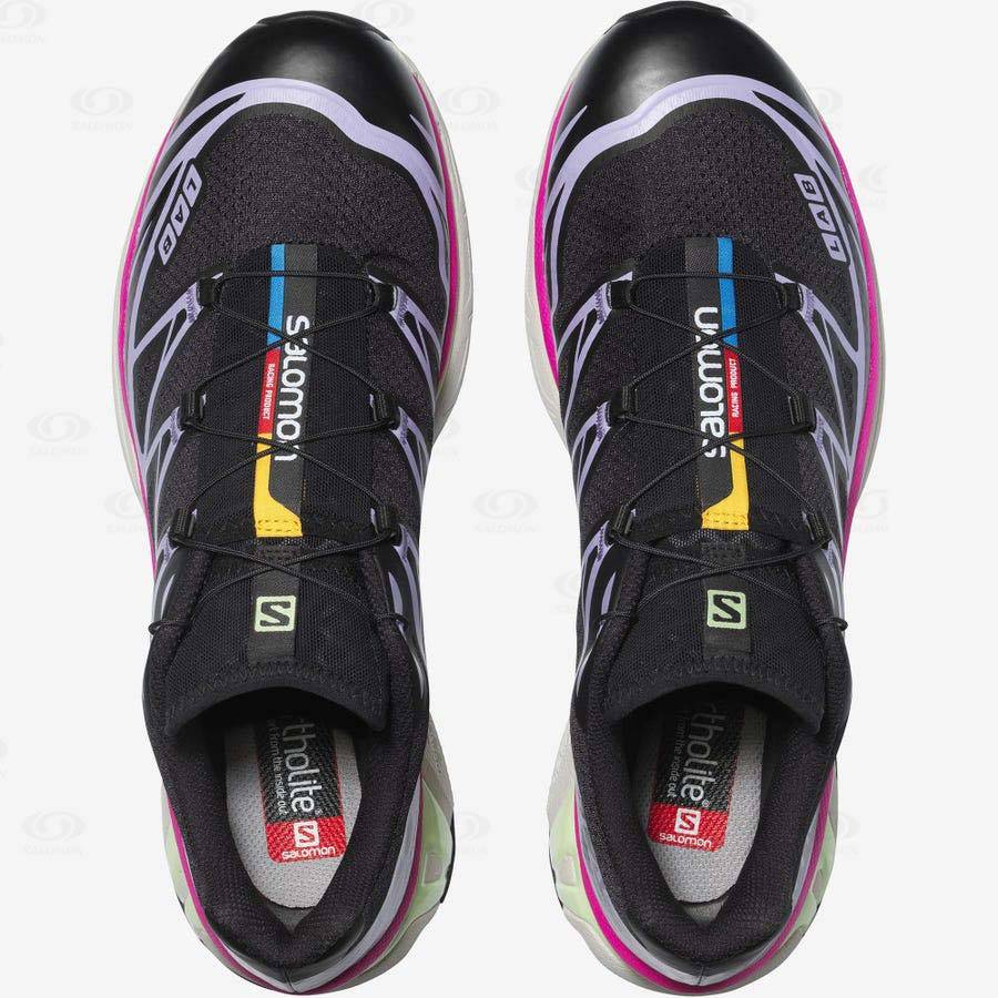 Black / Purple Salomon XT-6 Men's Sneakers | US-N1820