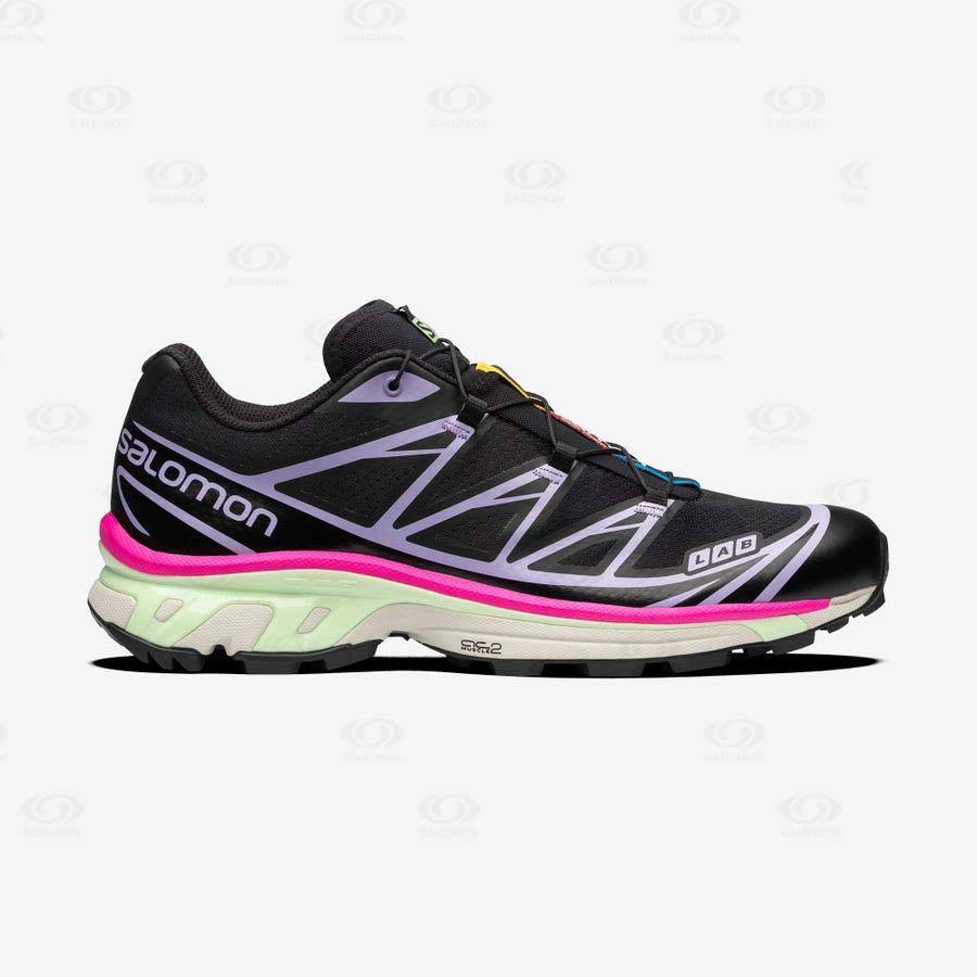 Black / Purple Salomon XT-6 Women\'s Sneakers | US-N1918