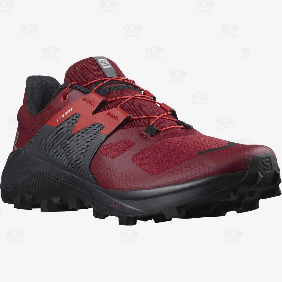 Black / Red Salomon WILDCROSS 2 Men's Trail Running Shoes | US-S1926