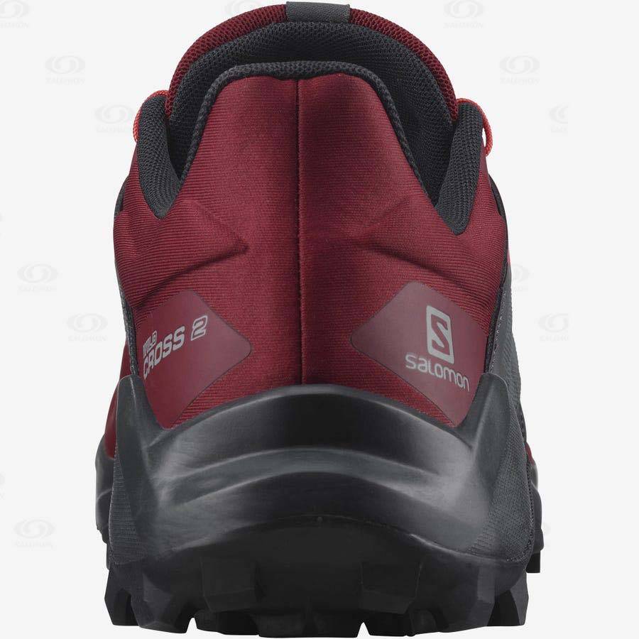 Black / Red Salomon WILDCROSS 2 Men's Trail Running Shoes | US-S1926