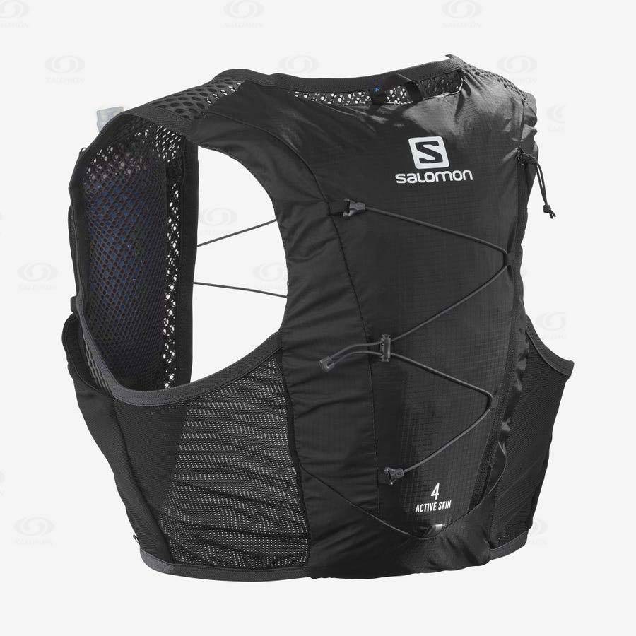 Black Salomon ACTIVE SKIN 4 Men's Running Packs | US-W1210