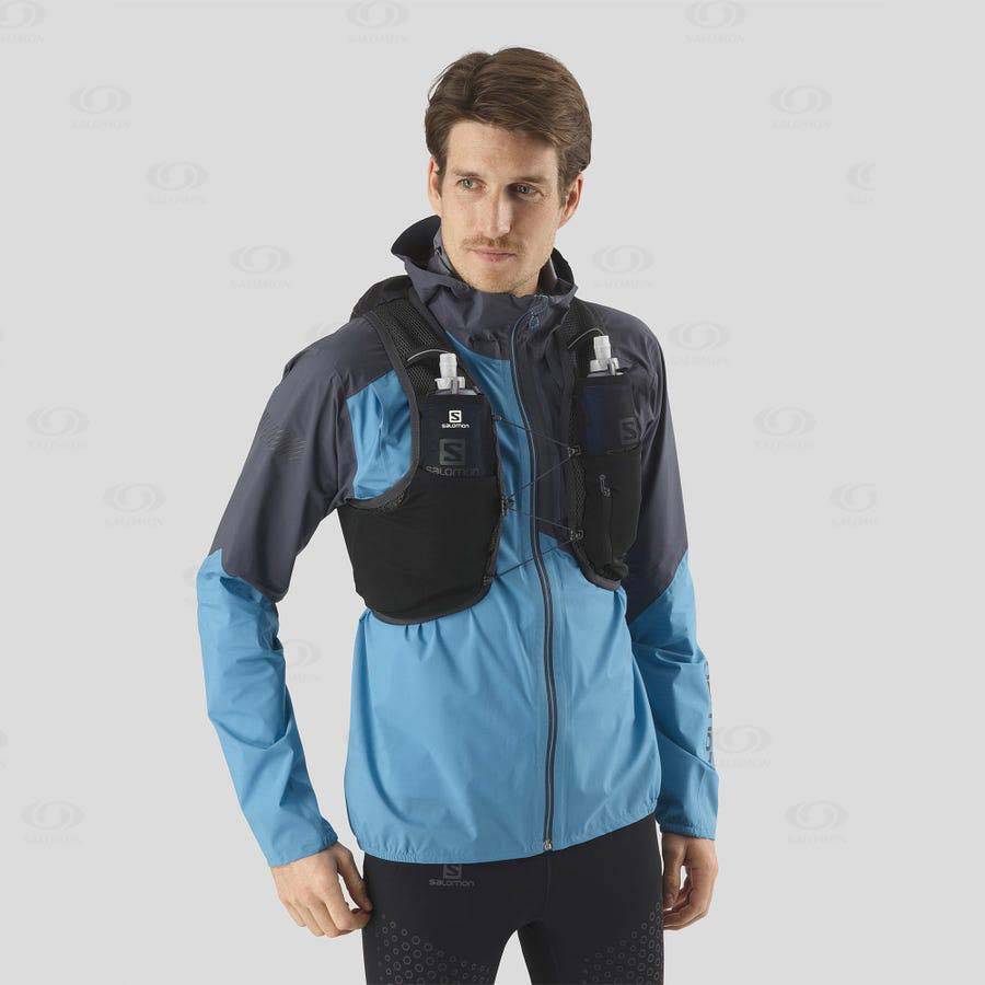 Black Salomon ACTIVE SKIN 8 Men's Running Packs | US-N2492