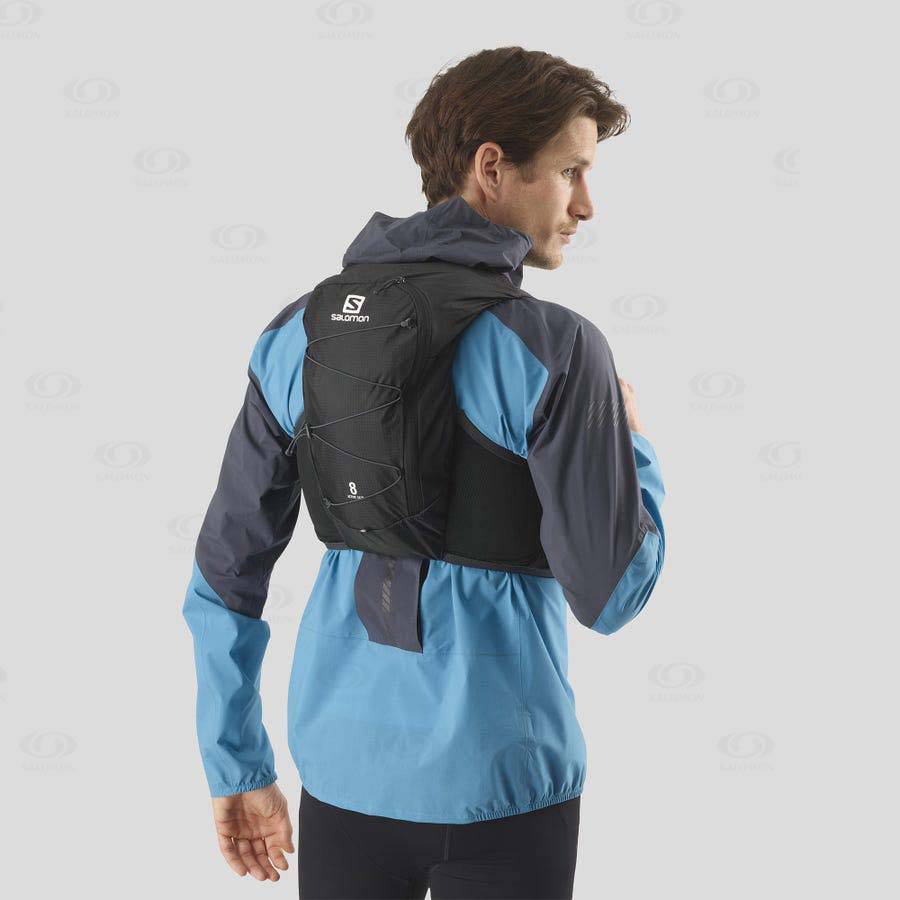 Black Salomon ACTIVE SKIN 8 Men's Running Packs | US-N2492