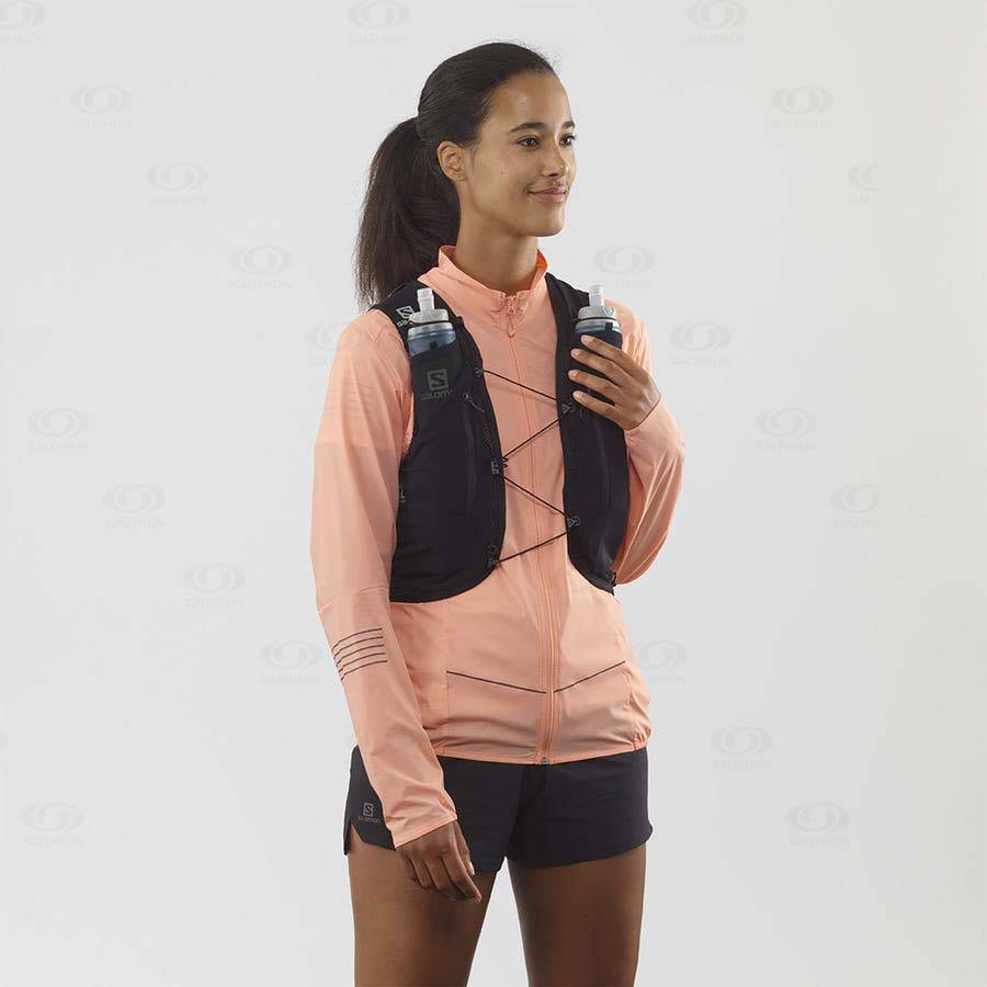 Black Salomon ADV SKIN 12 Women's Running Packs | US-O2344