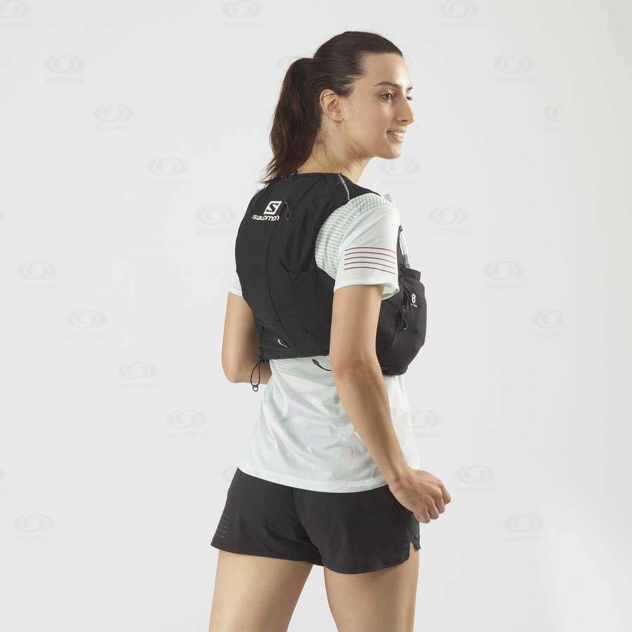 Black Salomon ADV SKIN 8 Women's Running Packs | US-W1460