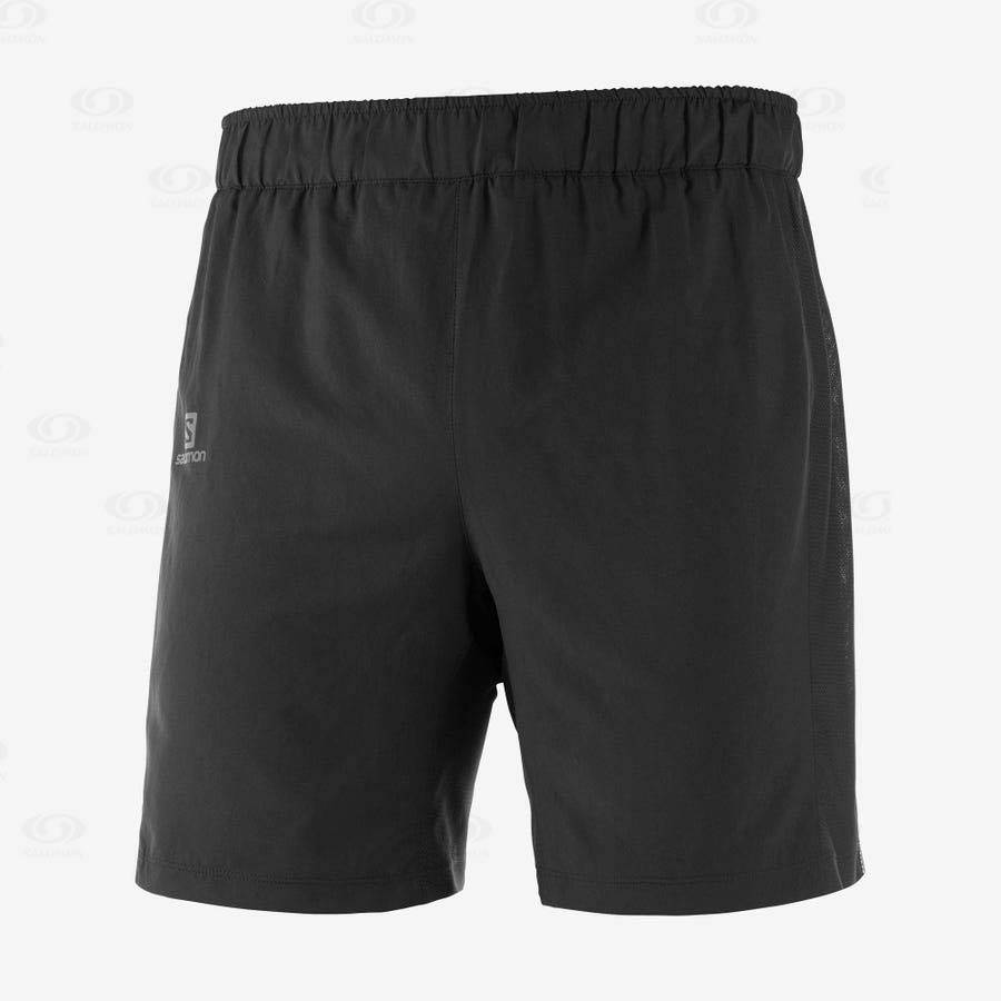 Black Salomon AGILE 2IN1 Men's Shorts | US-O1600