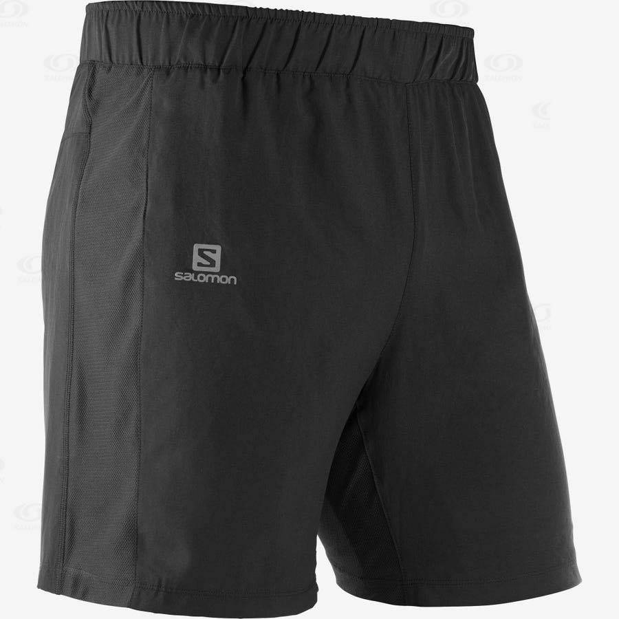 Black Salomon AGILE 2IN1 Men\'s Shorts | US-O1600