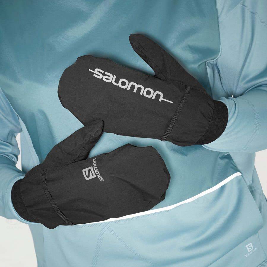 Black Salomon BONATTI WATERPROOF Men's Gloves | US-N1512